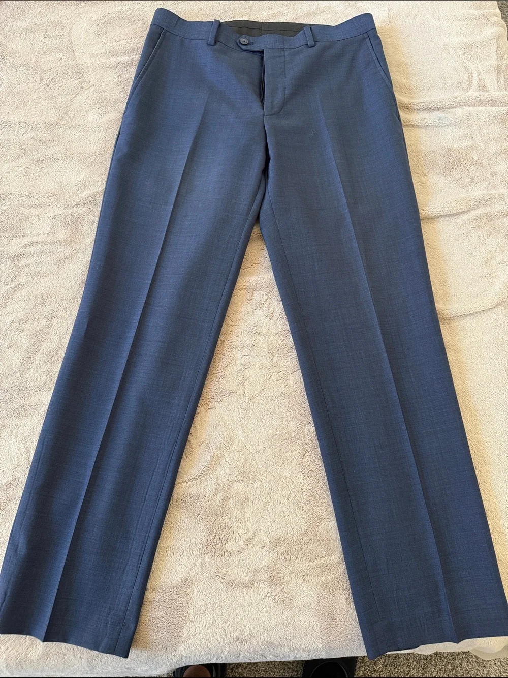 BarIII Men's Slim Navy Dress Pants (32/30)